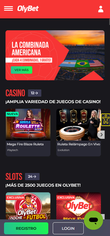Página de registro de OlyBet