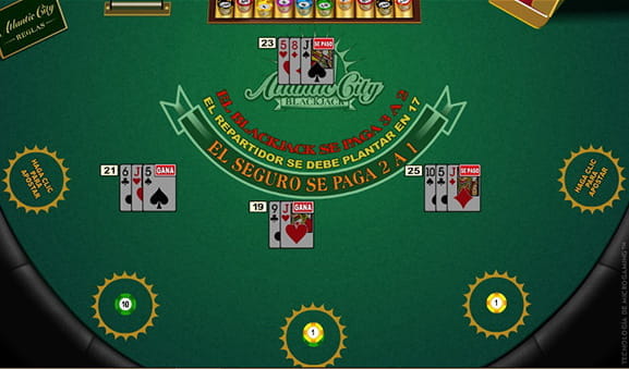 Cartas en Atlantic City Blackjack