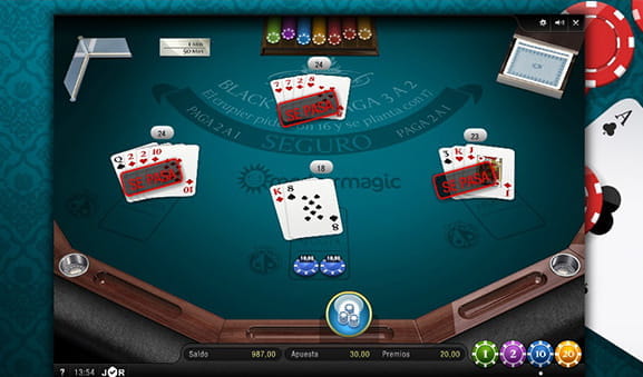 Ofertas de juego diferente en BlackJack Twins desde casinos online.