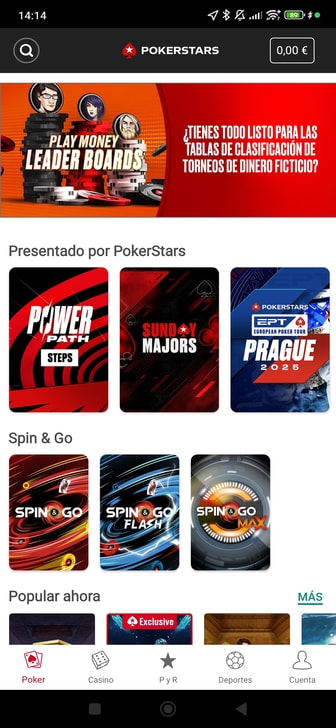 Página de inicio de un casino con MuchBetter.