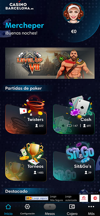 Página principal de Casino Barcelona.