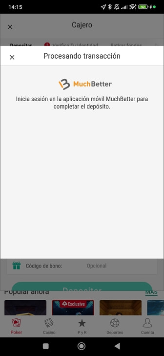 Formulario para ingresar el teléfono vinculado a MuchBetter.