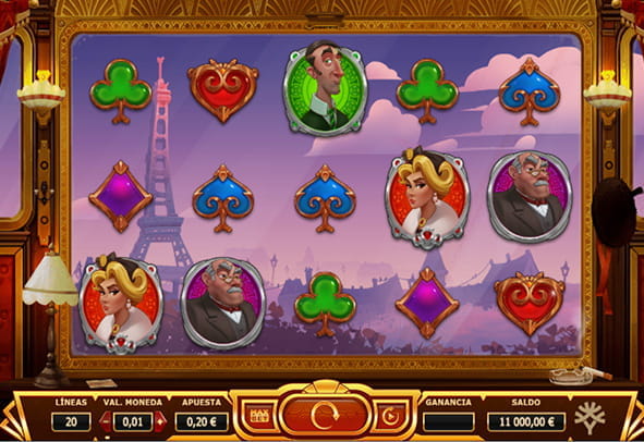 Partida a la tragaperras Orient Express de Yggdrasil en un casino online.