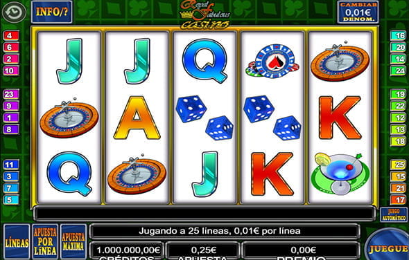 Partida a la tragaperras Royal Fabulous Casino de R. Franco.