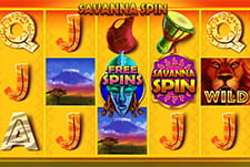 Tragaperras Savanna Spin en el casino GratoGana