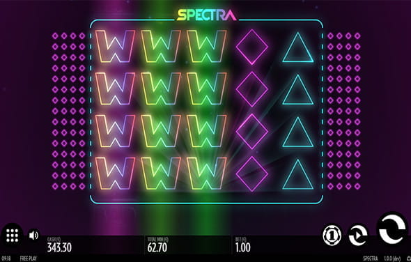 Partida a la tragaperras Spectra de Thunderkick.