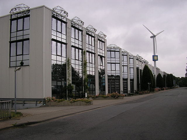 Edificios de la sede del Grupo Gauselmann en Lübbecke, Alemania.