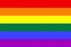 Bandera del orgullo gay.