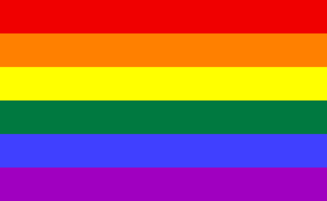 Bandera del orgullo gay.
