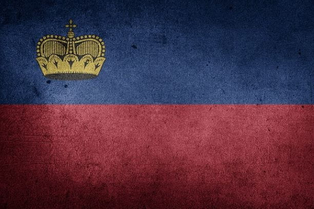 Bandera de Liechtenstein.
