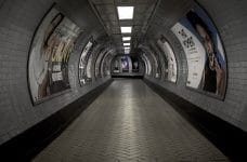 Túnel del metro de Londres.