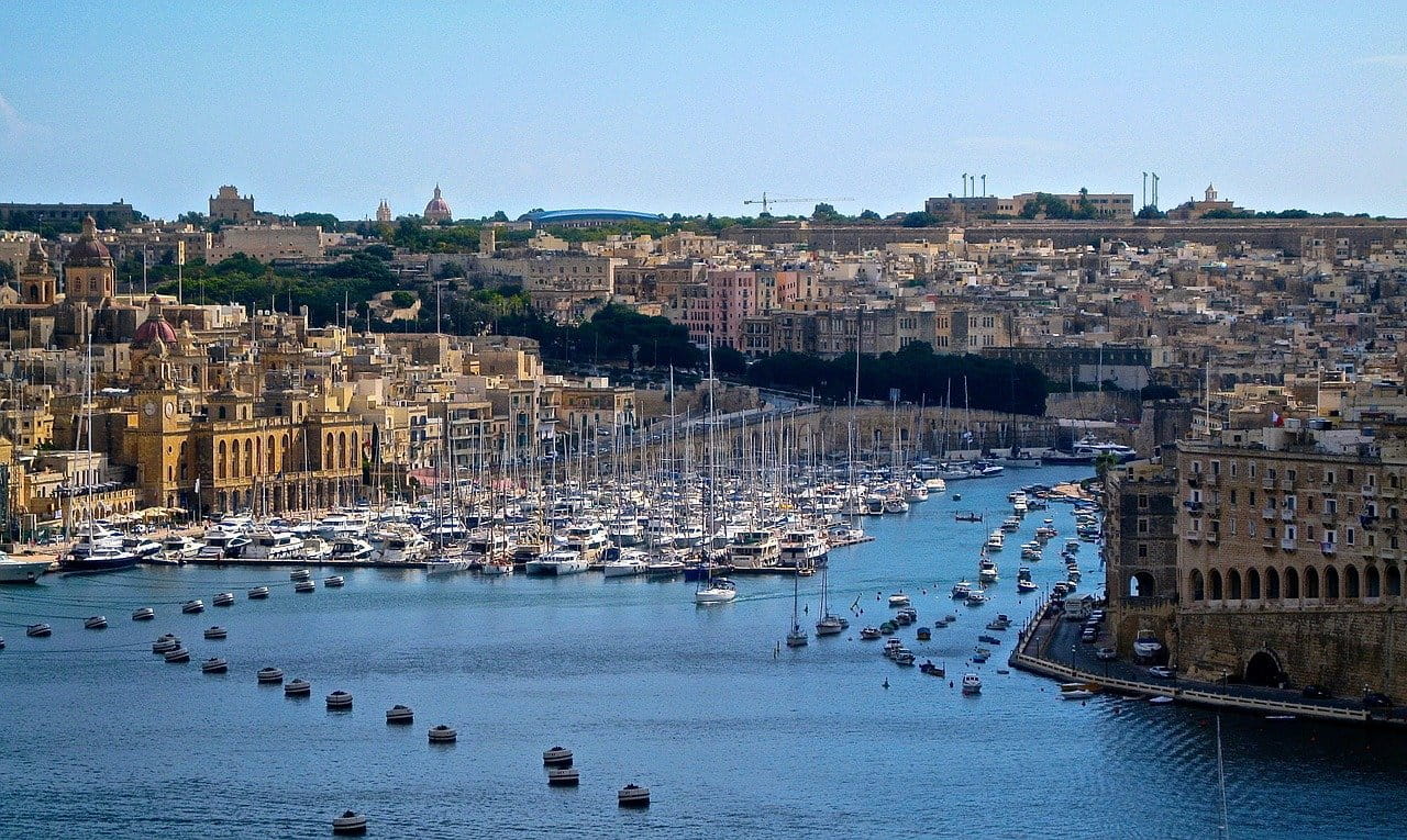 Puerto principal de La Valeta, Malta.