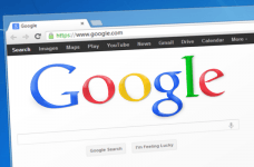 Página principal del motor de búsqueda en internet Google.