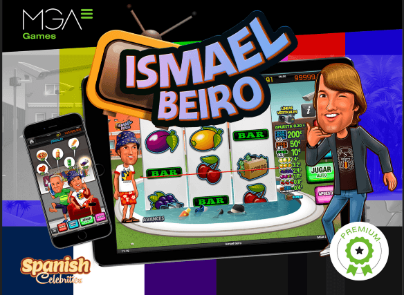 Banner publicitario de la nueva tragaperras de Ismael Beiro de MGA Games.