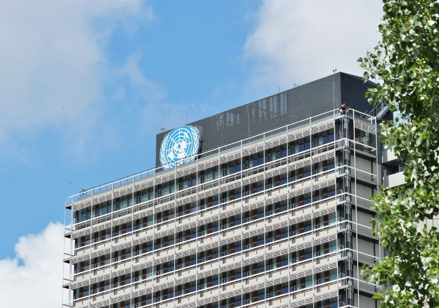 Edificio de la ONU en Bonn, Alemania.