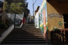 Escaleras en Lima, Perú.