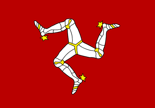 Bandera de la Isla de Man.
