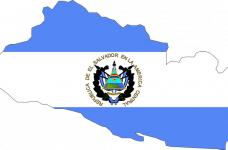 Bandera de El Salvador.