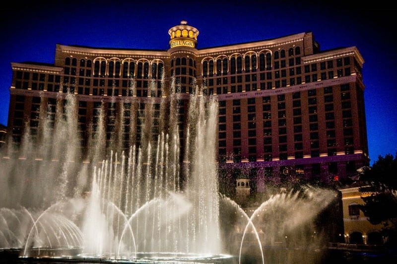 Fuente del hotel-casino Bellagio en Las Vegas.