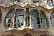 Balcón de una casa de Gaudí, Barcelona.