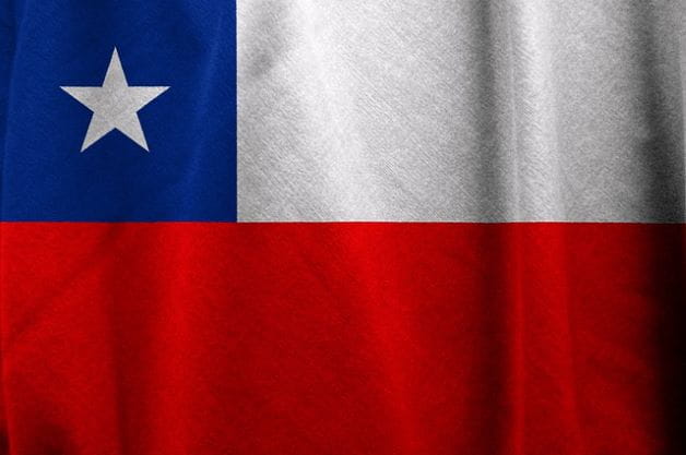 Bandera de Chile.