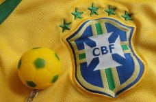 Camiseta de la selección de fútbol de Brasil.