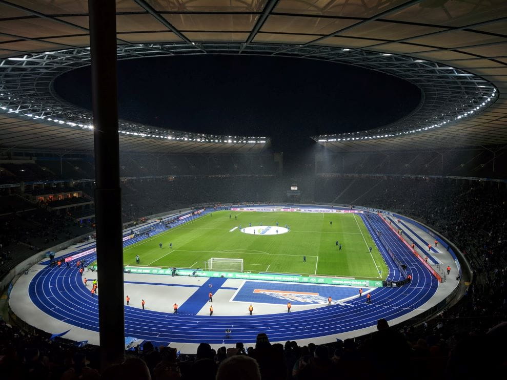 Estadio de fútbol.