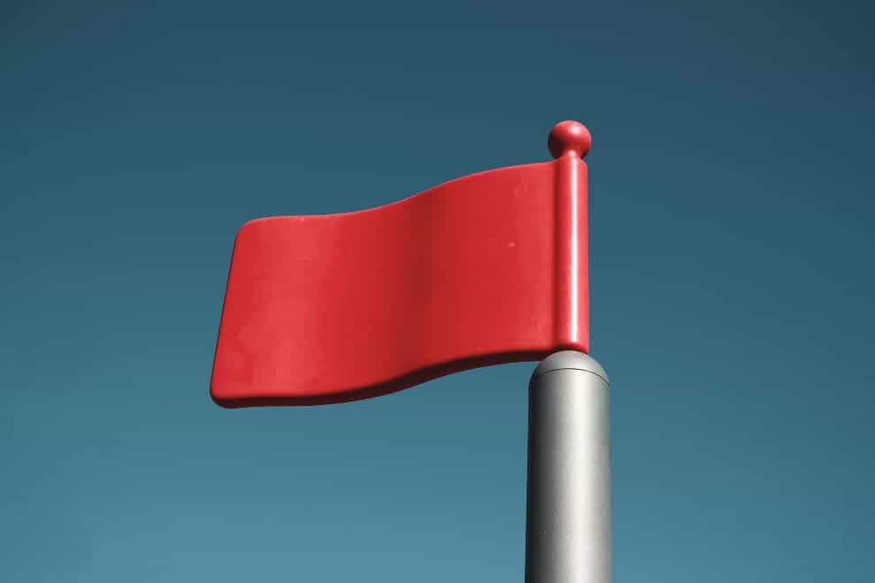 Bandera roja.
