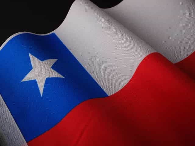Bandera de Chile.