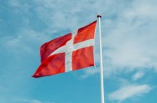 Bandera de Dinamarca.