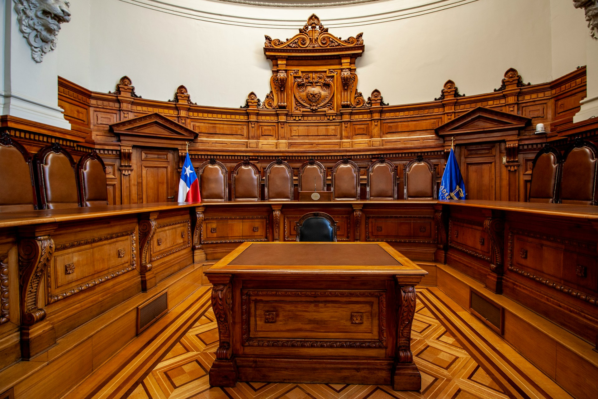 Sala de la Corte Suprema de Santiago de Chile.
