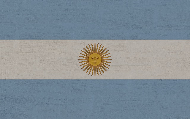 Bandera de Argentina.