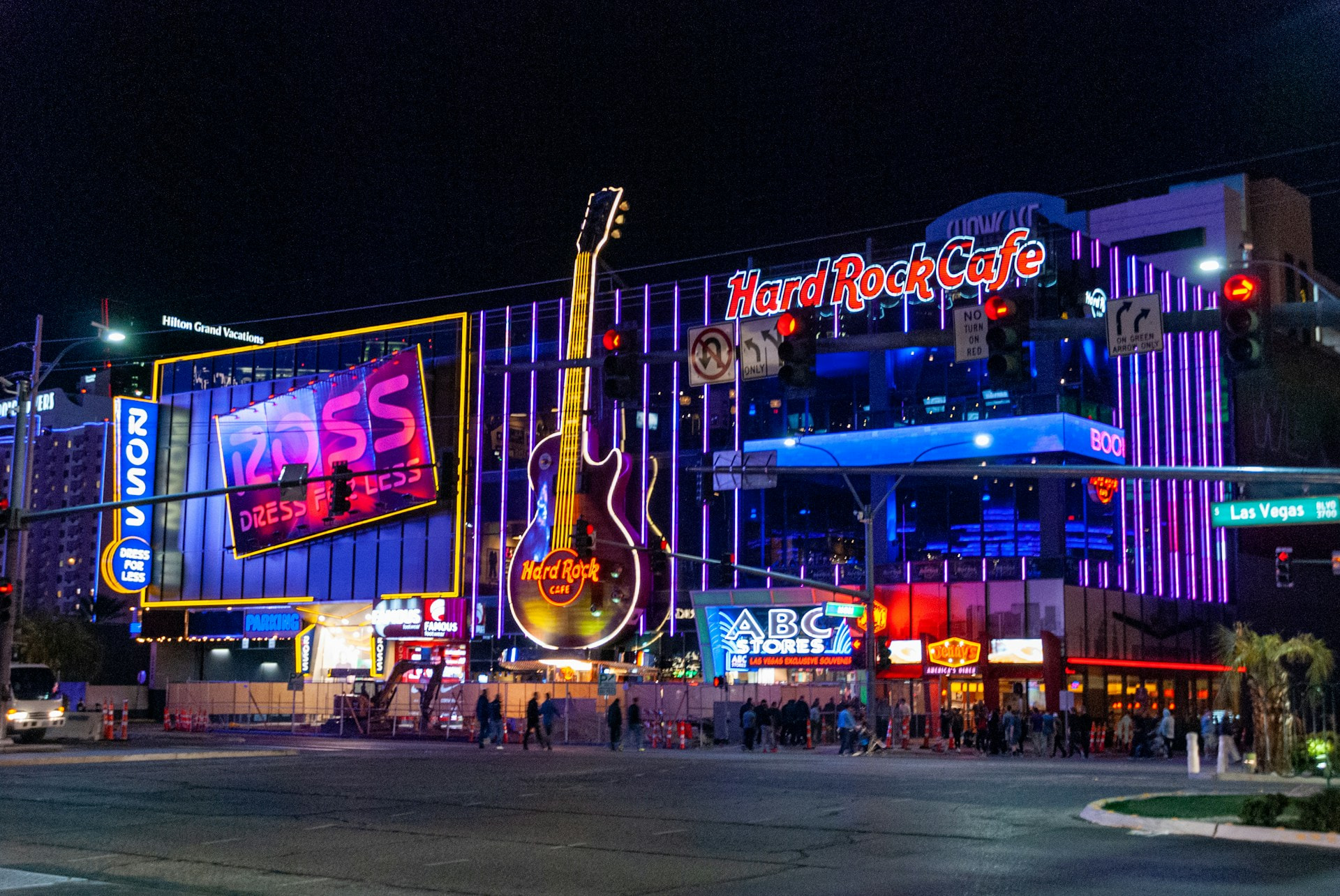 Fachada de un establecimiento de Hard Rock Café.