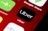 Icono de la aplicación de Uber en la pantalla de un smartphone.