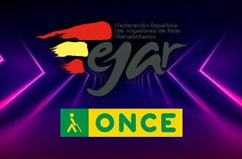 Logos de Fejar y la ONCE en una alianza por el juego responsable.