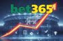Gráfico ascendente con el logotipo de bet365 y símbolos deportivos.