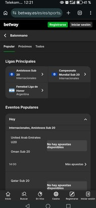 Apuestas a balonmano en Betway