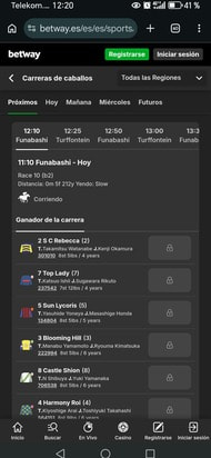 Página de apuestas a carreras de caballos en Betway
