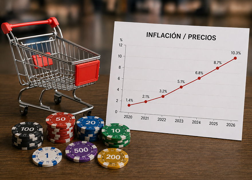 Estadísticas del IPC español con las apuestas online integradas como nueva categoría.