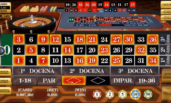 Apuestas especiales de la ruleta Royale de R. Franco Digital