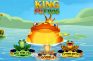 Rana dorada con corona de la slot King Fu Frog de Zitro junto a las ranas Multiplier, Double y Extra Spin