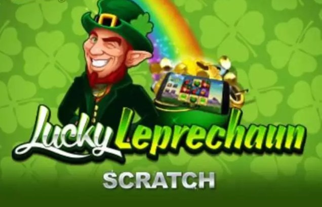 Pantalla de bienvenida de Lucky Leprechaun Scratch