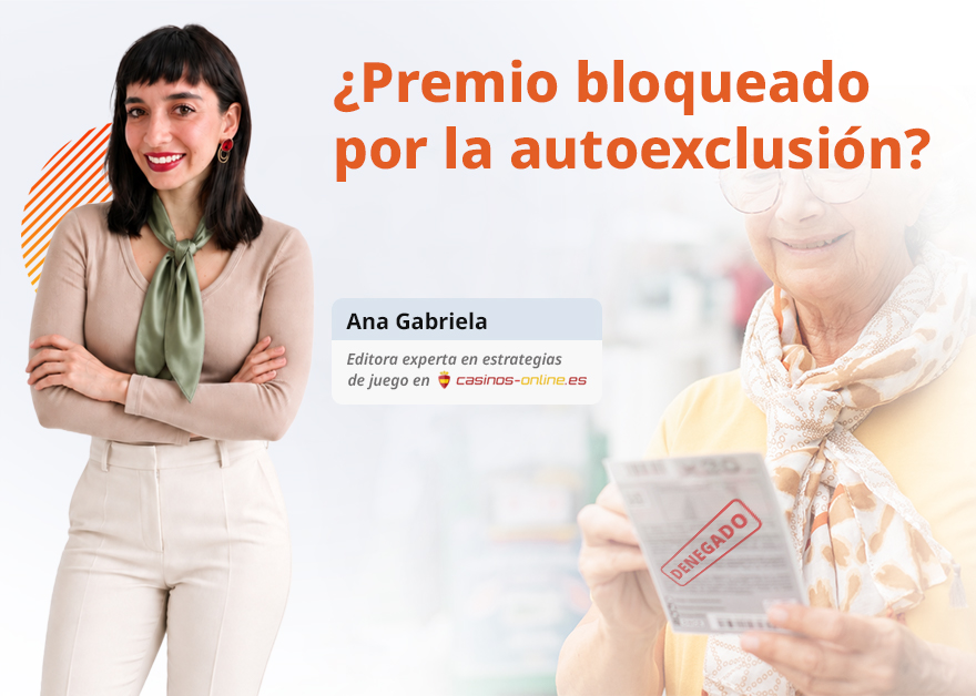 Ana Gabriela Rivera junto a una mujer mayor con un boleto denegado y la pregunta sobre el premio bloqueado.